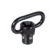 Leapers UTG Standard Push Button QD Sling Swivel, 1in Loop, Black, TL-QDSW08A