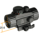 Leapers UTG 3.8in ITA Red/Green Circle Dot Sight w/Integral QD Mount, 4MOA Reticle, Black, SCP-RG40CDQ