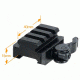 Leapers UTG 3-Slot Universal QD Lever Lock Adaptor and Riser, 15mm/Saddle Ht., 40mm/Length RSQD403