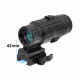 Leapers UTG 3X Magnifier with Flip-to-side QD Mount, W/E Adjustable, SCP-MF3WEQS
