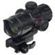 Leapers UTG 4.2in ITA Red/Green CQB Dot w/ QD Mount, Riser Adaptor, 4 MOA Dot Reticle, Black, SCP-DS3840W