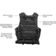 Leapers UTG 547 Law Enforcement Tactical Vest, Left Handed, Black, PVC-V547BL