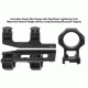 Leapers UTG Accu-Sync 30mm Medium Profile 34mm Offset Pic. Rings, Blue Anodize AIR31834AB