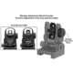 Leapers UTG ACCU-SYNC Top Mounted Deployable Rear Sight, Black, MNT-957