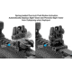 Leapers UTG ACCU-SYNC Top Mounted Deployable Rear Sight, Black, MNT-957