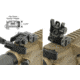 Leapers UTG Top Mounted Deployable Rear Sight, Black, MNT-955