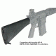 Leapers UTG AR308 A2 Style Fixed Buttstock Complete Assembly, Black, _x000D_ RB-T308FB