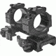 Leapers UTG Integral QD 1in Ring 2 Slot 35mm High 70mm Picatinny Mount M1B35070R2