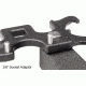 Leapers UTG Mini AR15 Steel Armorers Wrench, Black TL-ARWR02