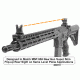 Leapers UTG Top Mounted Deployable Front Sight for Picatinny, Black, MNT-755