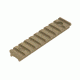 Leapers UTG PRO 10-Slot Super Slim Free Float Rail Section, Flat Dark Earth MTURS02MD