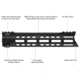 Leapers UTG PRO Forerunner 10in M-LOK Free Float Handguard, Black, MTU045SPM