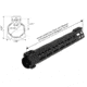 Leapers UTG PRO Forerunner 14in M-LOK Free Float Handguard, Black, MTU046SPM