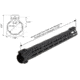 Leapers UTG PRO Forerunner 17in M-LOK Free Float Handguard, Black, MTU048SPM