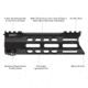 Leapers UTG PRO Forerunner 7in M-LOK Free Float Handguard, Black, MTU044SPM