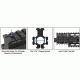Leapers UTG PRO Model 4 High Pro Quad-rail Gas Block for .75in Barrel, Black, MTU012H4