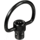 Leapers UTG Push Button QD Sling Swivel, 1.25in C-Shape Loop, Black, TL-QDSW08C