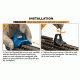 Leapers UTG Super Slim Keymod Hand Stop/Barricade Rest Kit, Black TL-HS02B