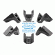 Leapers UTG Super Slim Keymod Hand Stop/Barricade Rest Kit, Black TL-HS02B
