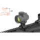 UTG Super Slim Mount, Trijicon MRO/MRO Patrol, Lower 1/3 Co-Witness, 0.86 inch, Black MT-MRO13C