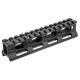 Leapers UTG Super Slim Picatinny Riser Mount, 1in Height, 13 Slots, Black, MT-RSX1L
