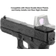 UTG Pro Super Slim RMR Mount for Glock Rear Sight Dovetail, Black, MT-RMRGL