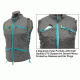 Leapers UTG True Huntress Female Sporting Vest, Gray/Blue PVC-VF21GB
