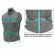 Leapers UTG True Huntress Female Sporting Vest, Gray/Blue PVC-VF21GB