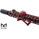 Leapers UTG Ultra Slim Angled Foregrip, M-LOK, Matte Red, MT-AFGM01R