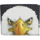 Leather Collections Bifold Wallet, Animal Eyes, Black w/Eagle Eyes, EYES15-EAGLE