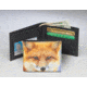Leather Collections Bifold Wallet, Animal Eyes, Black w/Fox Eyes, EYES15-FOX