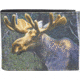 Leather Collections Bifold Wallet, Animal Eyes, Black w/Moose Eyes, EYES15-MOOSE