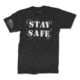 Leatherback Gear Stay Safe Stencil T-Shirt - Men's, Extra Small, Black, LBG008BLKXSMLTS