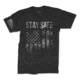 Leatherback Gear Stay Safe T-Shirt - Men's, Extra Large, Black, LBG007BLKXLGTS