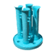 Lee Fisher International 4 Rod holder With 10in Stand/ Fits in 3.5-5 Gal. Buckets/cable ties, TT-RODCADDY
