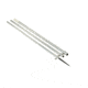 Lee's Tackle Bright Silver Pole w/ Black Spike Step Tube 1 3/8in 16', MX8716CR
