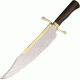 Legacy Arms Musso Bowie Fixed Blade Knife, SS PE Blade, Brown hardwood handle IP201