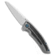 Legion Steel The Asgeir Folding Knife, 3.50in, CPM 20CV, Sheepsfoot Blade, Titanium, Gray Handle, Gray/Gray, 7.87 inch, BHQ-209770