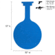Legion Targets 10in Legion Gong 3/8in AR500, Blue, TLG-10R