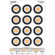 Legion Targets Dot Torture With Fluorescent Orange Center Paper Target 100 Pack, 23x35in, 50# White Paper, DOT-12-100