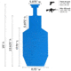 Legion Targets Legion Hostage Complete Kit, Blue/Black, LG-HOST