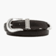 Lejon Magnolia Leather Belt - Womens, Dark Chocolate, Small, VB-10002-S