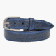 Lejon Pinnacle Leather Belt - Mens, Navy, 34, VB-115-34