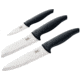 LEM Products 3 Piece Ceramic Knife Set, Ceramic Blade, Black Handle, 1019