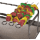 LEM Products Jerky Hanger With 9 Skewers and Seasoning, Stainless, 735