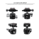 Leofoto LH-30 Low Profile Ball Head &amp; QR Plate. Arca, Black, LH-30