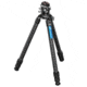 Leofoto LM-403C X Version Tripod w/ 75mm Bowl/Platform, LH Ballhead Set, Black, LM-403CX+LH-55LR
