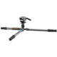 Leofoto LX-254CT/BV-5B Reversible Travel Tripod w/ Bino Fluid Head Kit, Black, LX-254CT+BV-5B