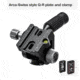 Leofoto SW-02 Mini Fluid Head for Binoculars, Arca Swiss, Black, SW-02