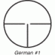 German #1 Reticle
